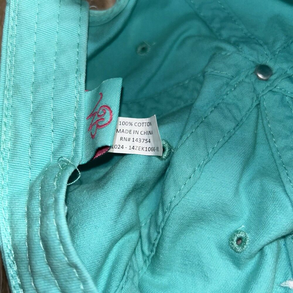 Anchor Coast Beach Lifestyle Hat Blue Turquoise Strapback Baseball Cap OSFM - Picture 10 of 10